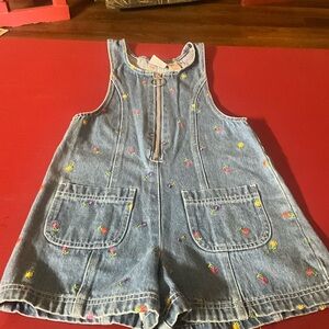 Badge size 6X denim romper